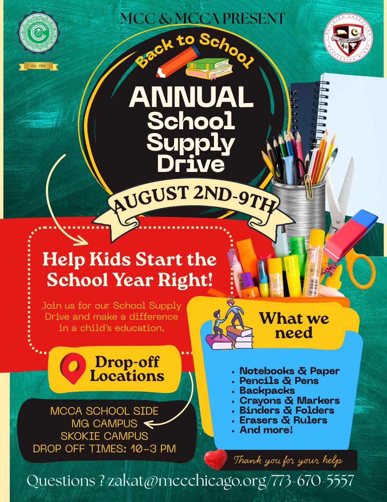 Annual School Supply Drive - Help Kids Start the School Year Right!