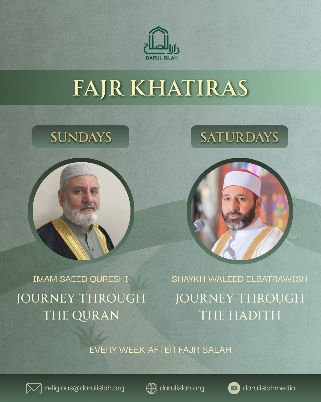 Journey through the Quran: Fajr Khatirah with Imam Saeed Qureshi