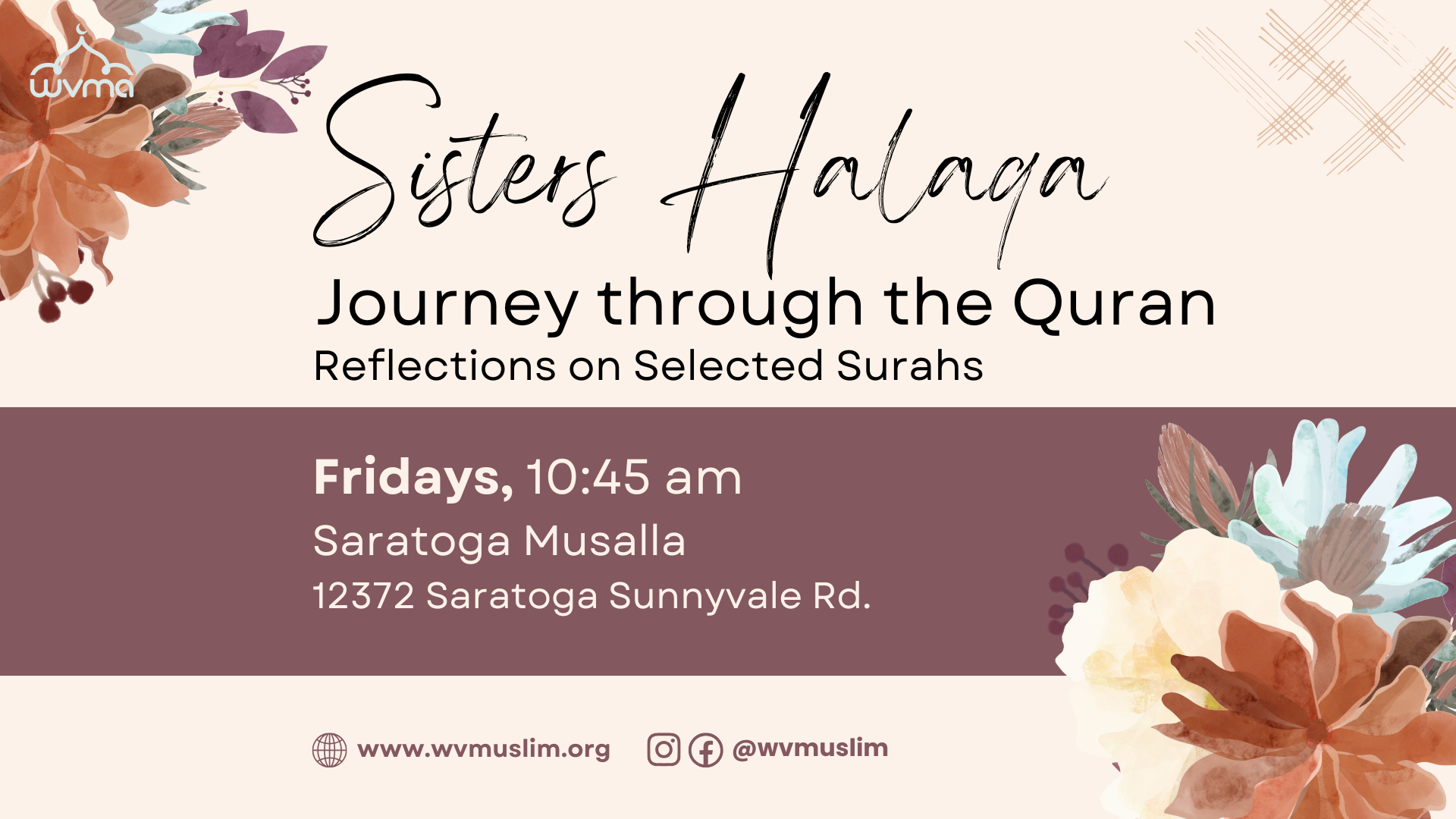 Journey Through the Quran: Weekly Halaqa