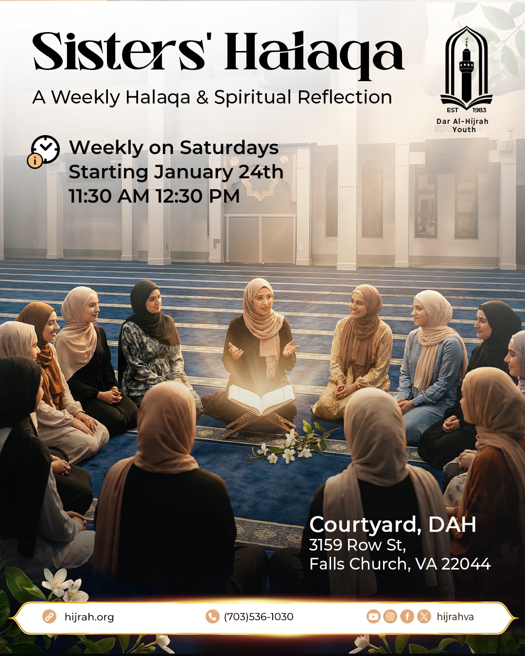 Sisters' Halaqa: Weekly Spiritual Reflection and Learning