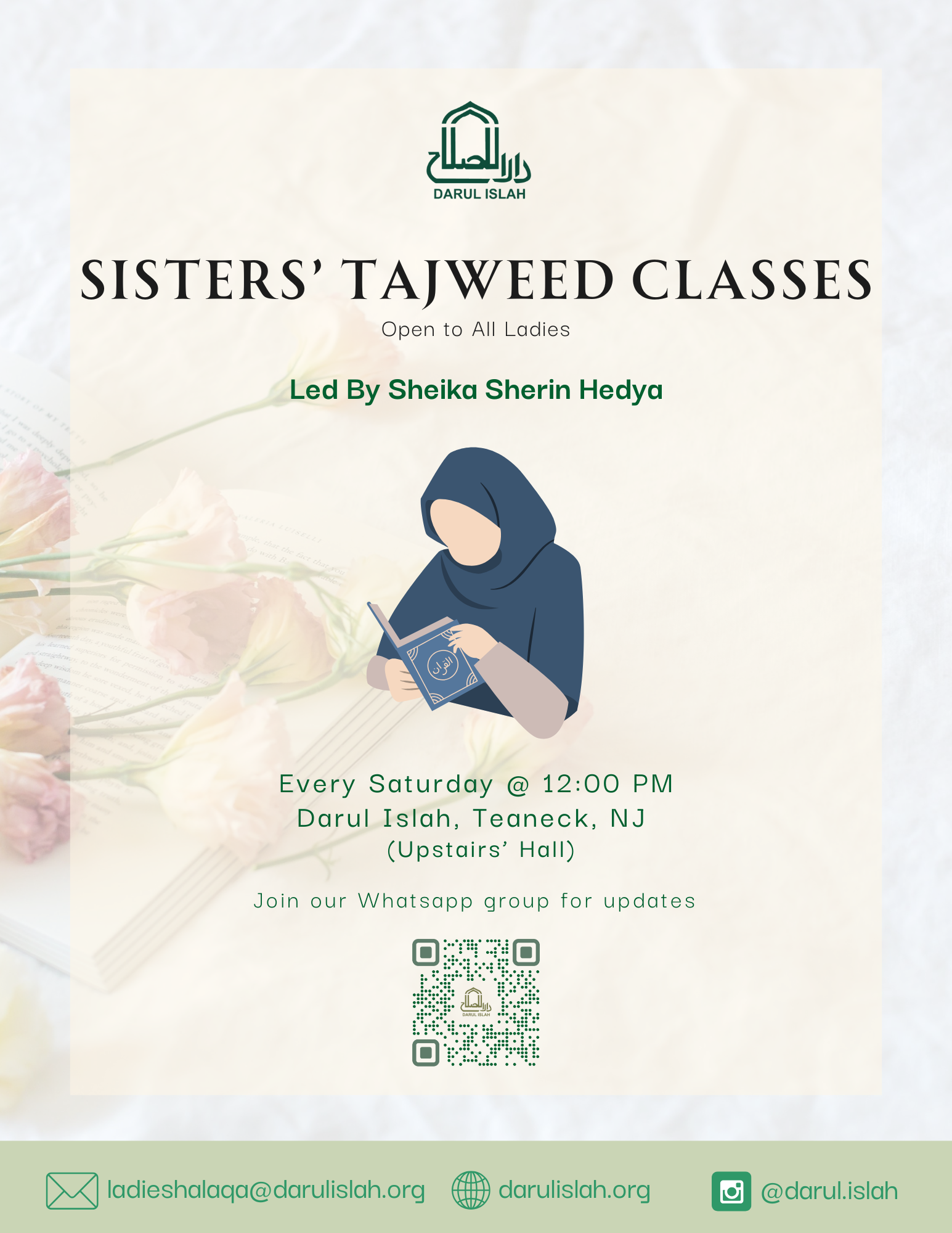 Sisters' Tajweed Class - Every Saturday