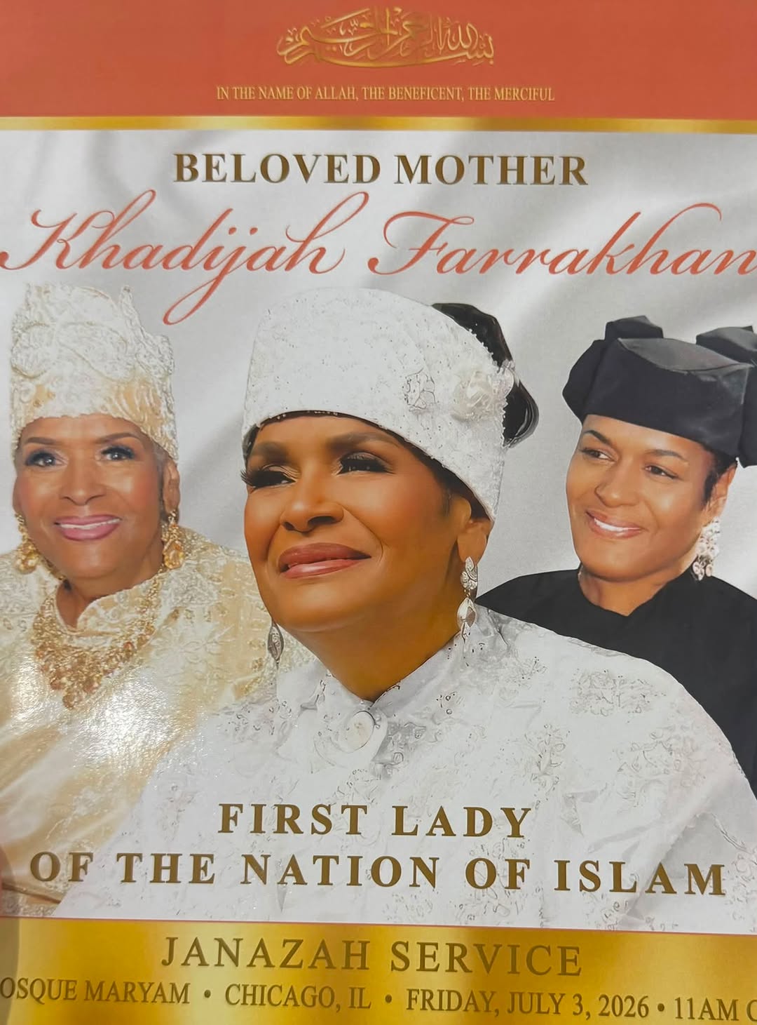 I’m late in saying this publicly.

Upon learning of the passing of Mother Khadij