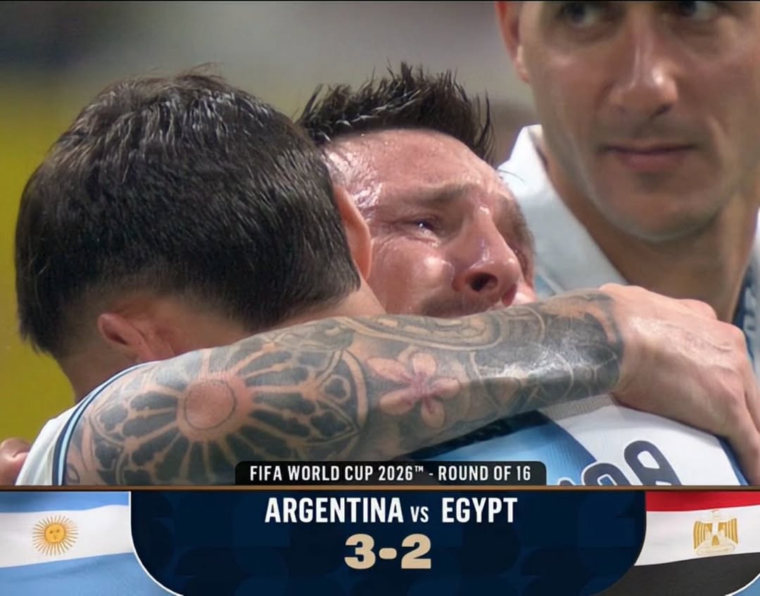 Never seen Messi sob so hard at the end of a match. He won’t soon forget the nam