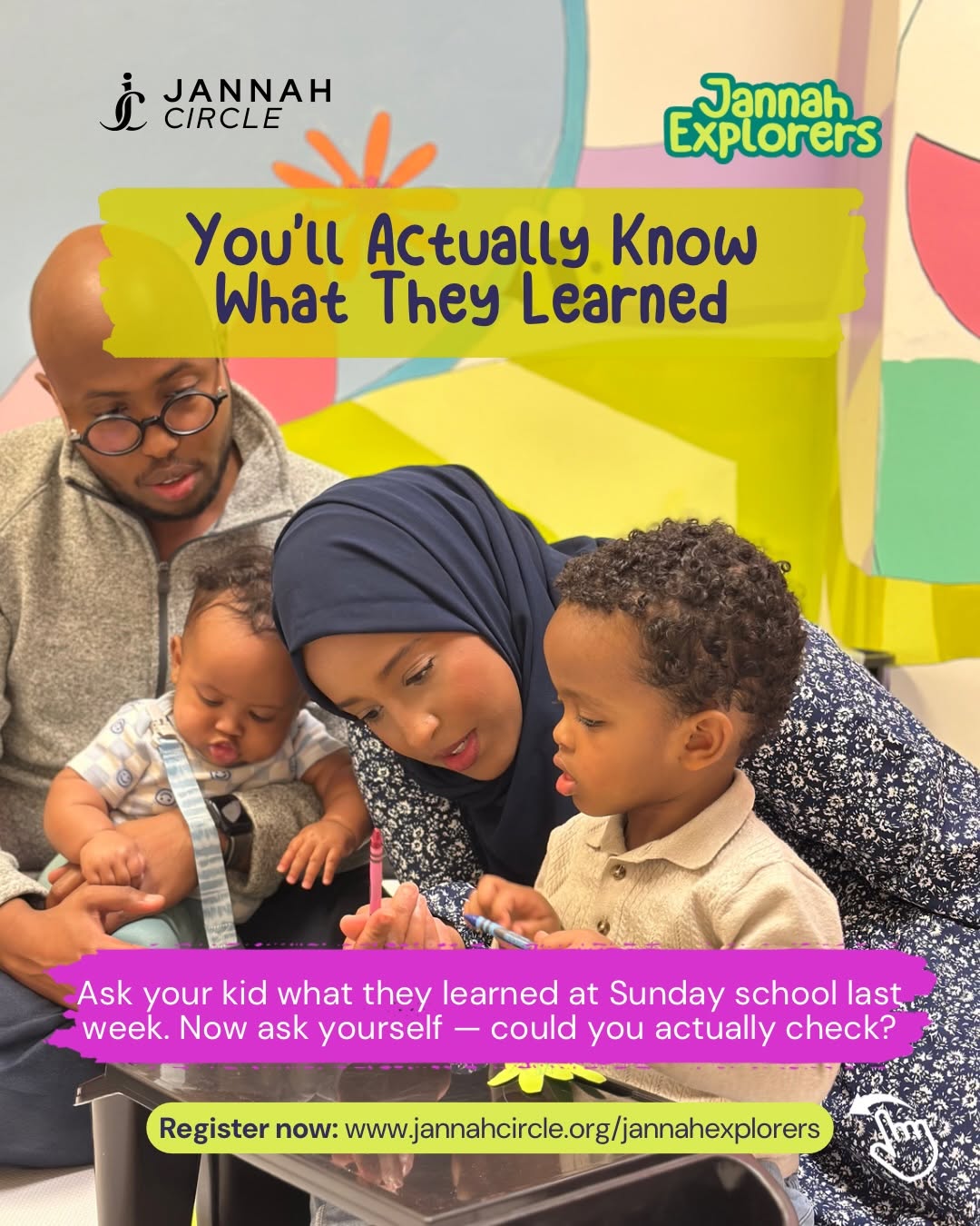 What if Sunday school didn’t end when class was over? 

At Jannah circle we beli