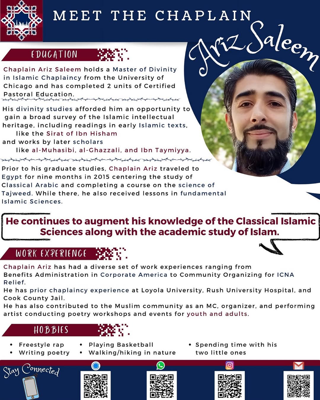 Assalamu Alaykum everyone and happy new semester! Here’s a bit of background on 