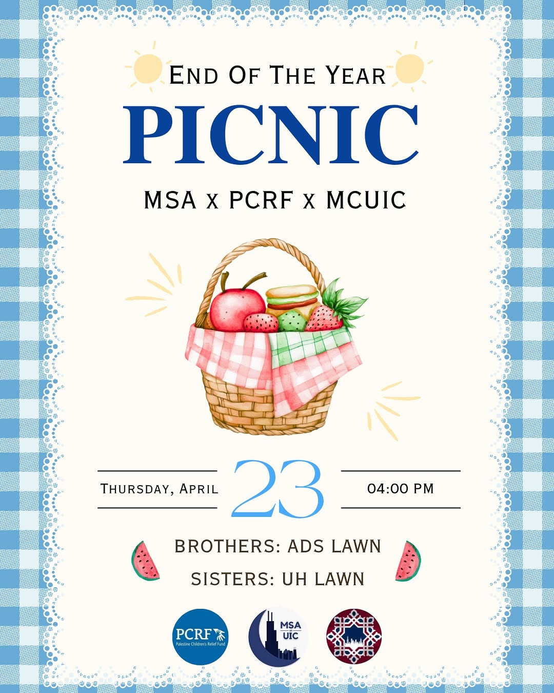 End the year the right way ☀️🧺

Join us for our End of the Year Picnic with MSA