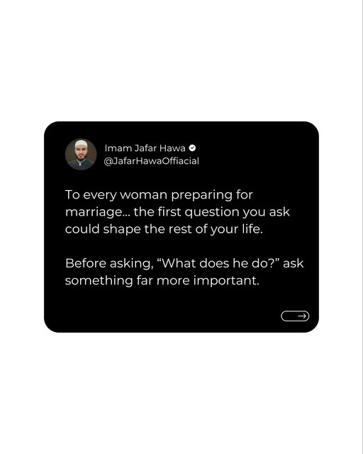 To every sister preparing for marriage 👑

Before you ask, “What d