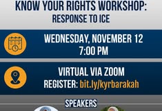Know Your Rights Workshop: Response to ICE