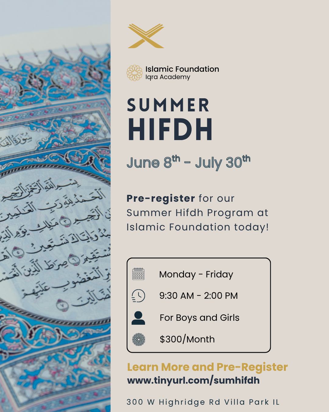 Summer Hifdh Program