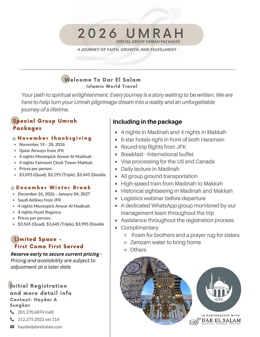 Winter Break Umrah 2026-2027