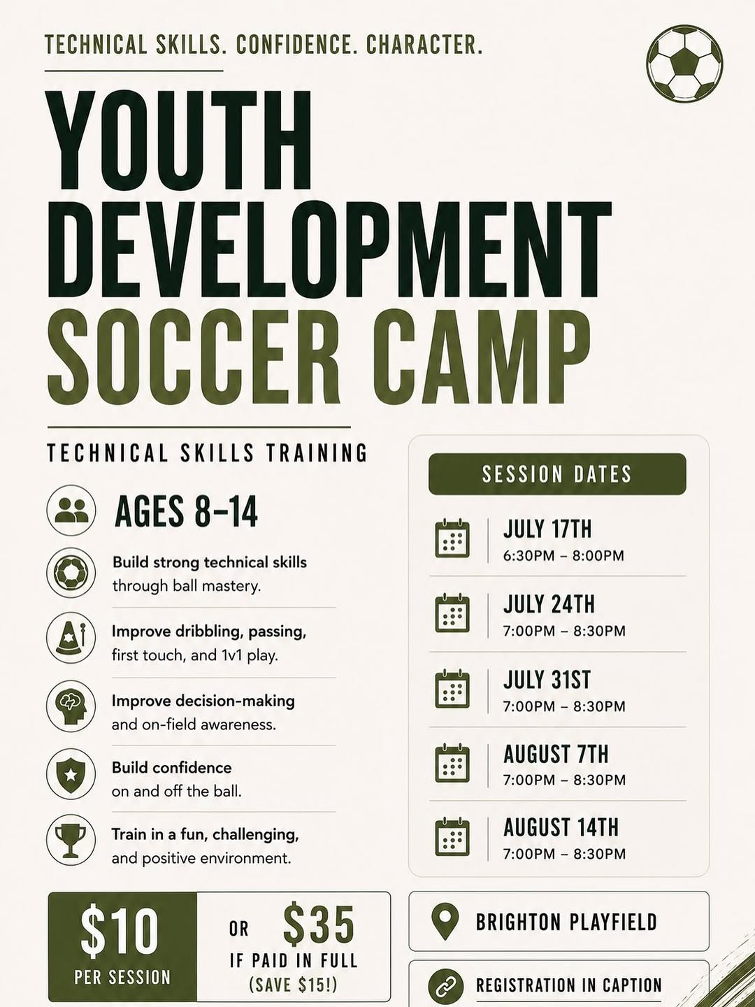 Youth Development Soccer Camp