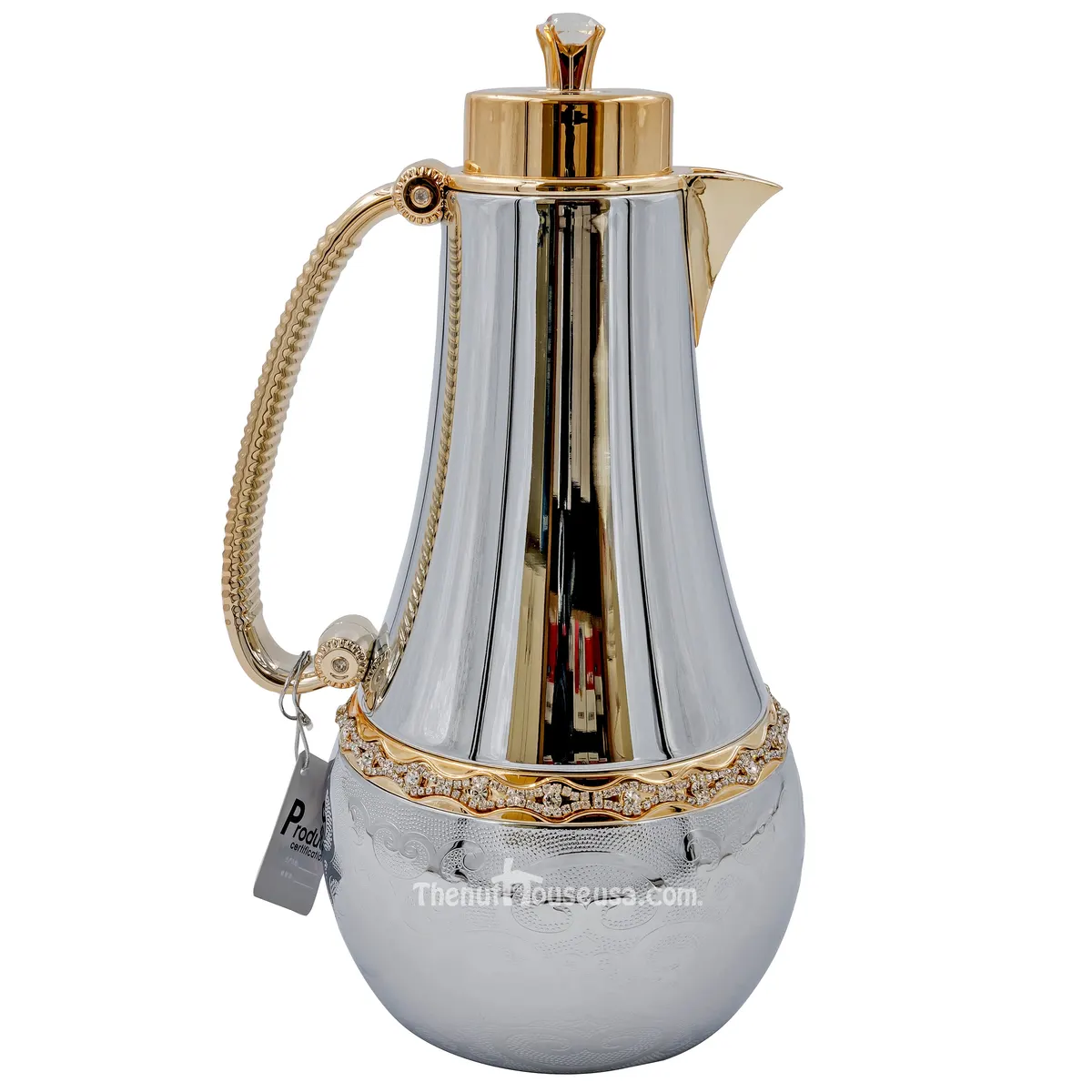 Sliver & Gold Coffee Thermos
