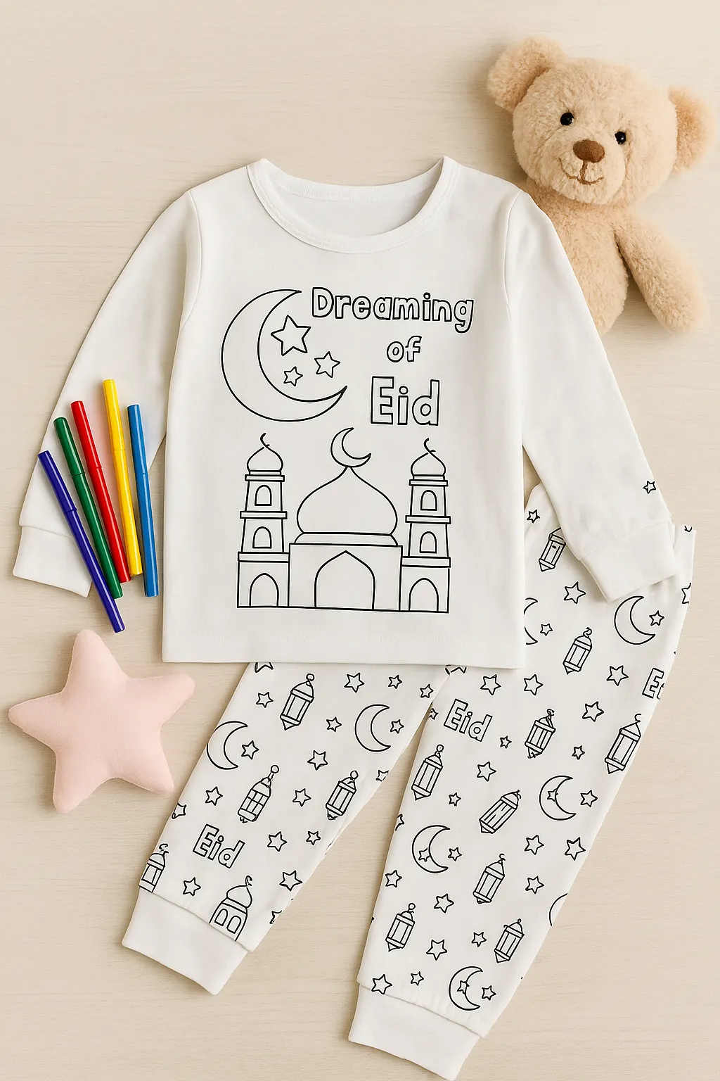 Color your own Eid Pajamas