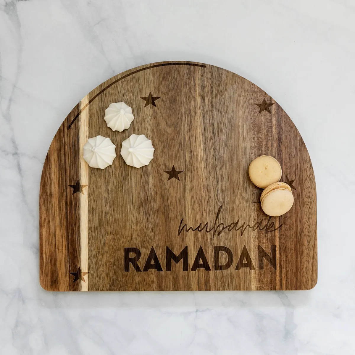 Ramadan Eid Double Sided Wooden Arch Platter