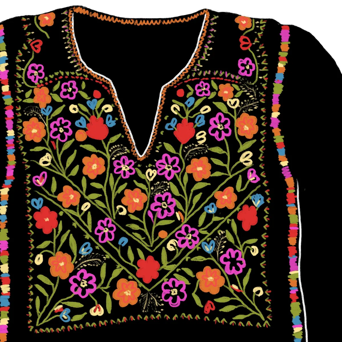 Floral Thobe Poster
