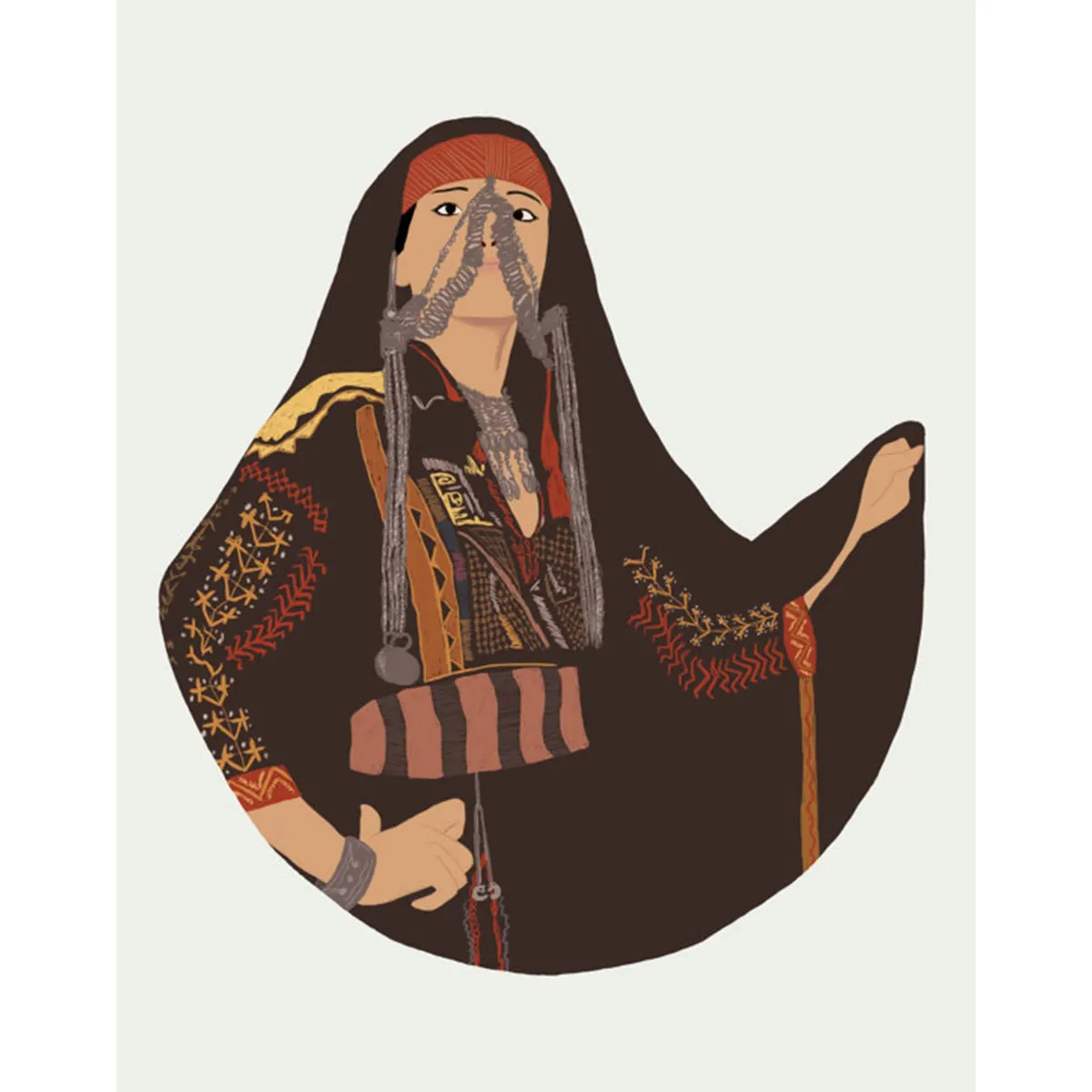 Palestinian Heritage Of Beersheba Poster