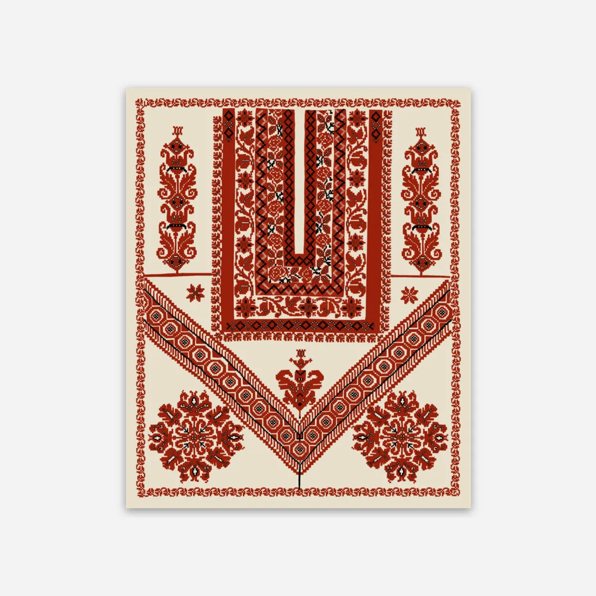 Classic Ramallah Tatreez Qabbeh Sticker