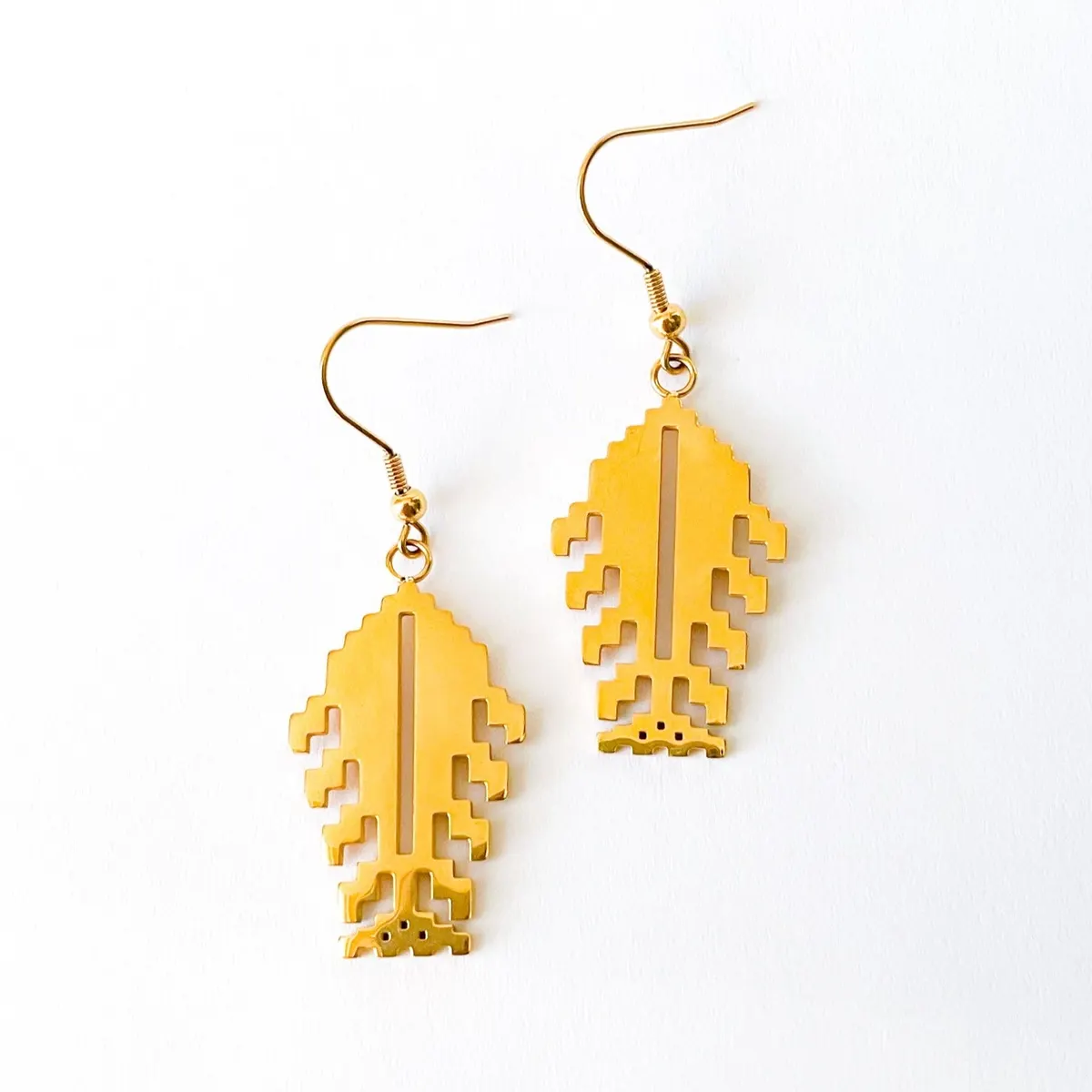 Gold Tree Of Life Saru Tatreez Earrings