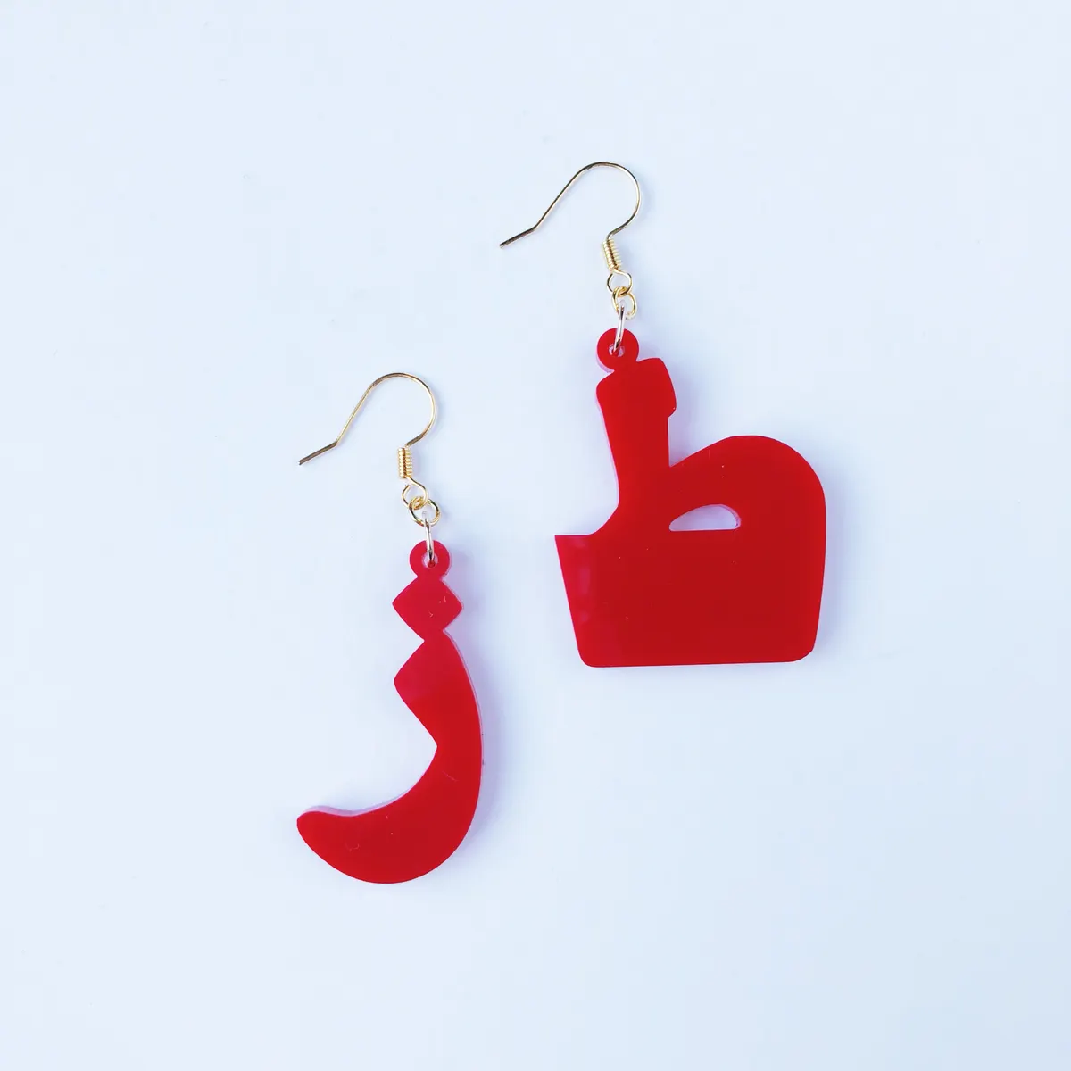 Red Toz Earrings