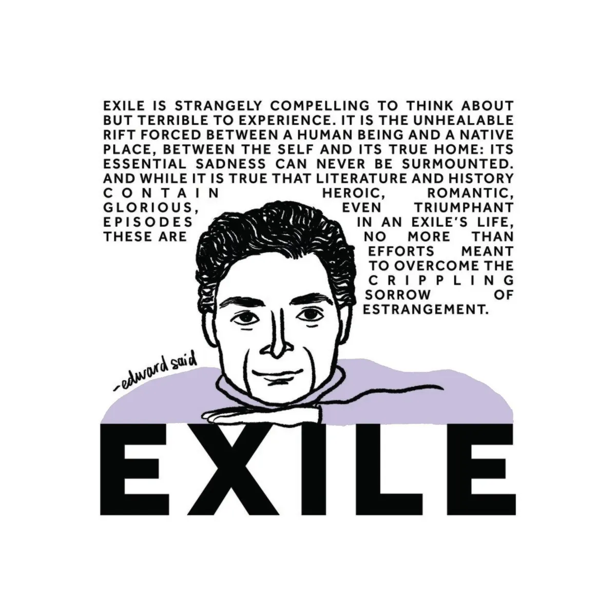 Edward Said "Exile" Poster