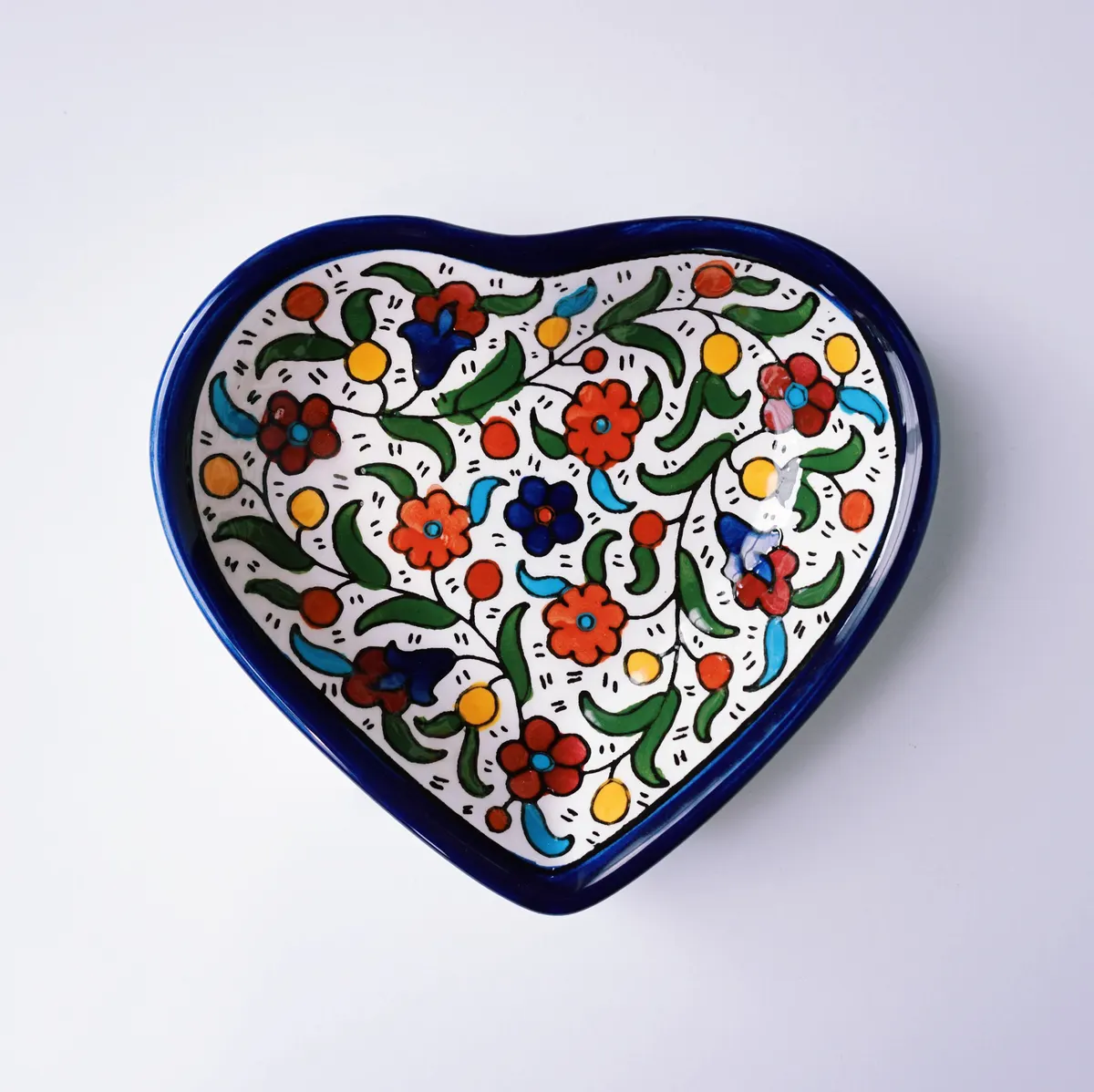 Hand Painted Khalili Heart Ceramic Bowl