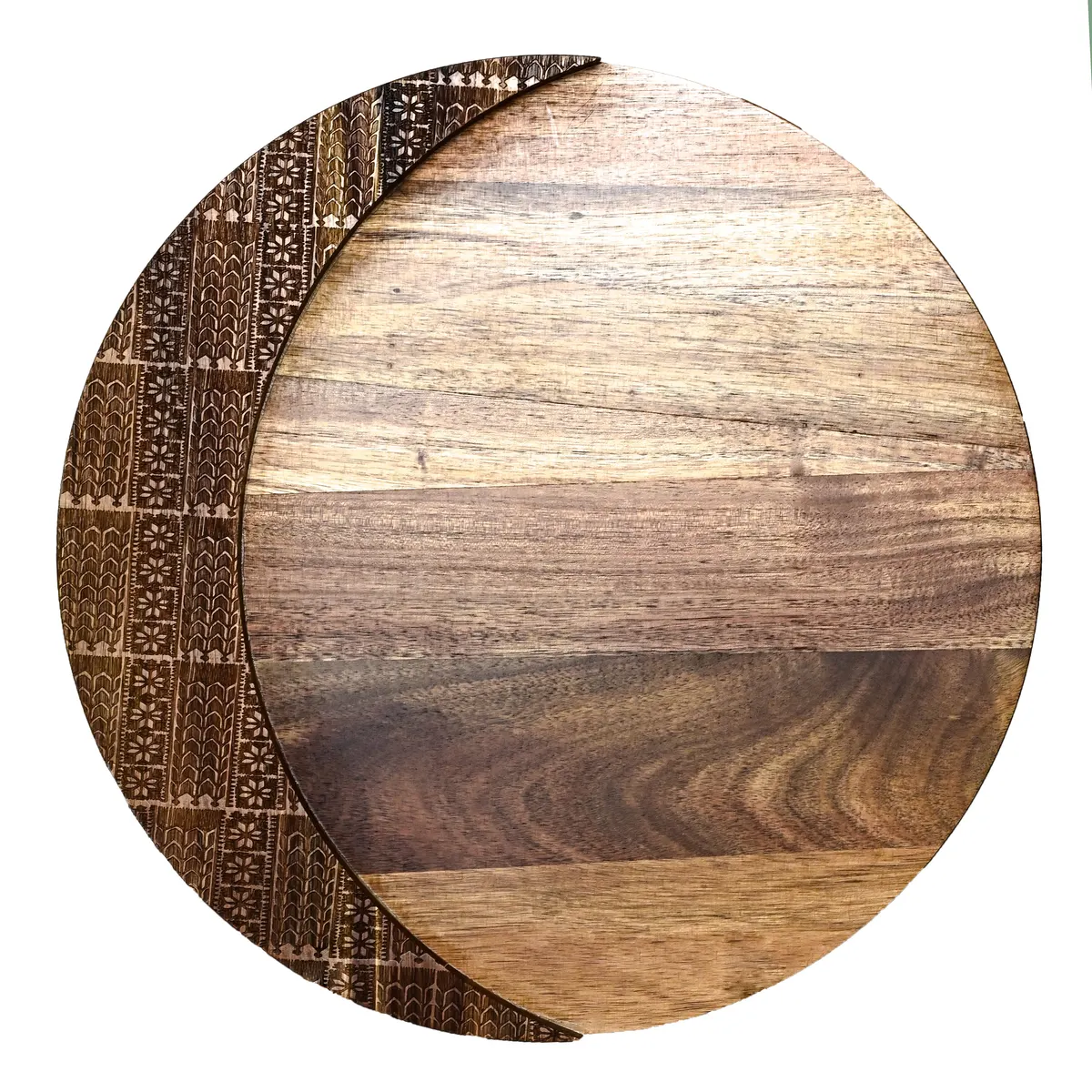 Wooden Tatreez Moon Platter (SECONDS)