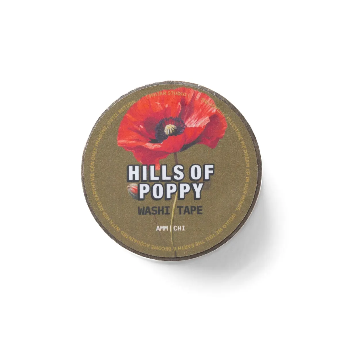 Hills Of Poppy Washi Tape