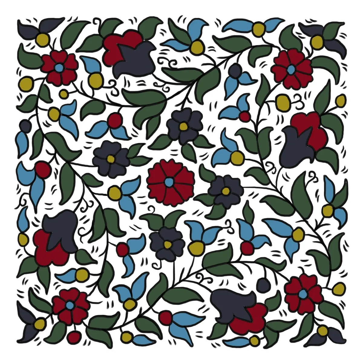 Hebron Ceramic Tile Print