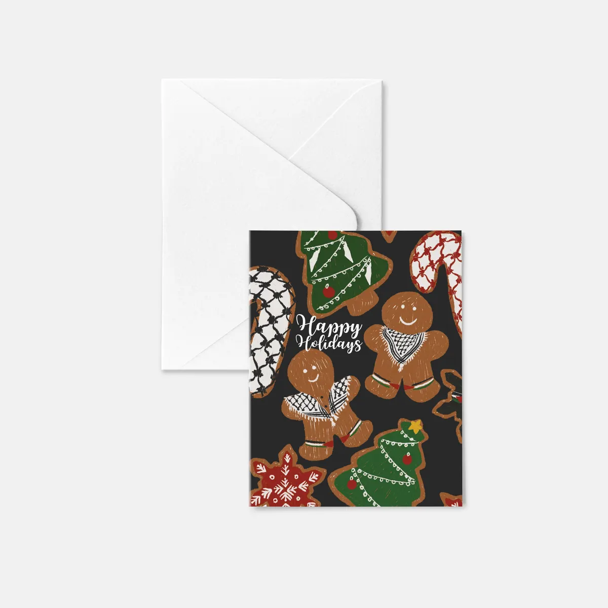 Gingerbread Kuffiyeh Christmas Card