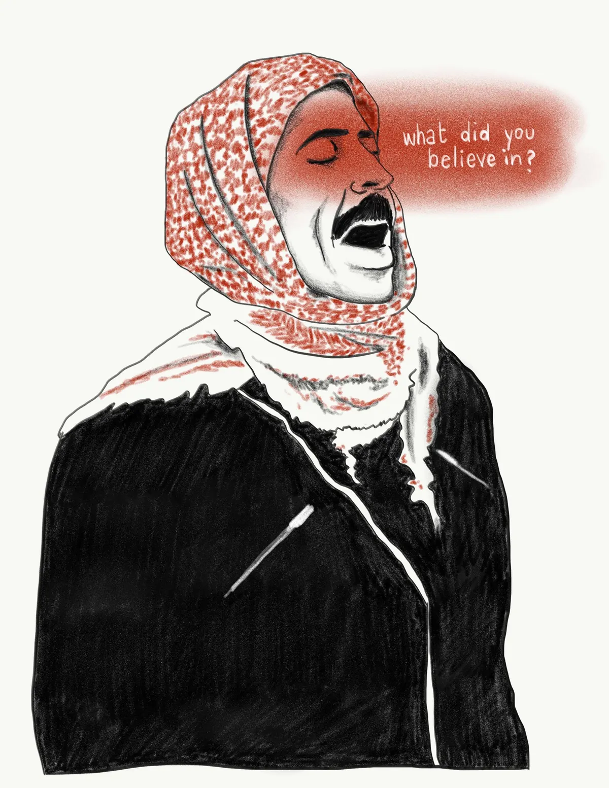 Palestinian Asking The Past Print