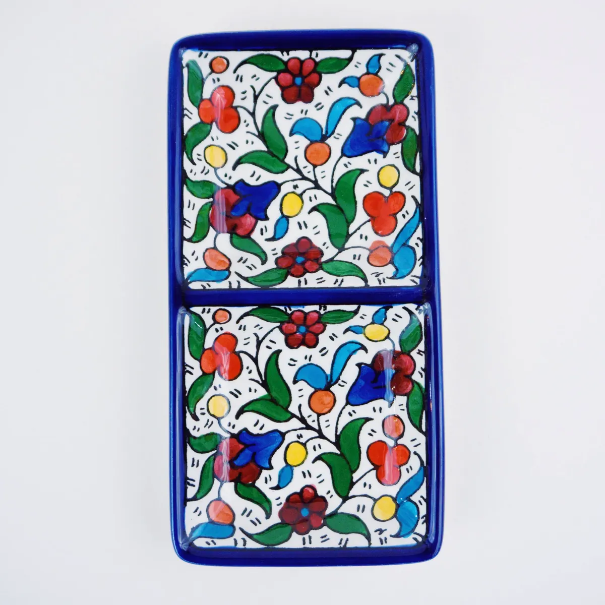 Hand-Painted Khalili Small Split Plate