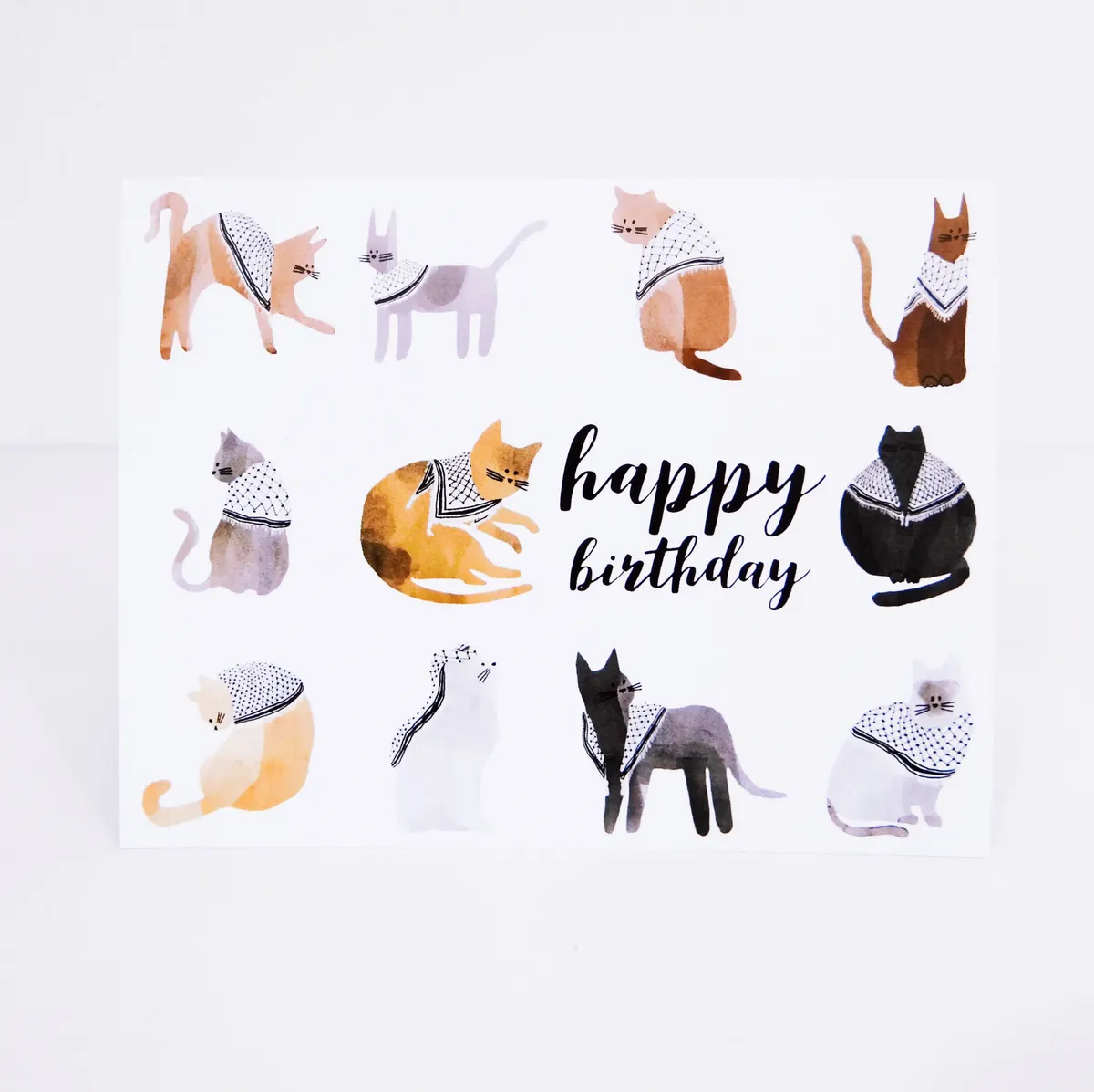 Catfiyyeh Happy Birthday Card