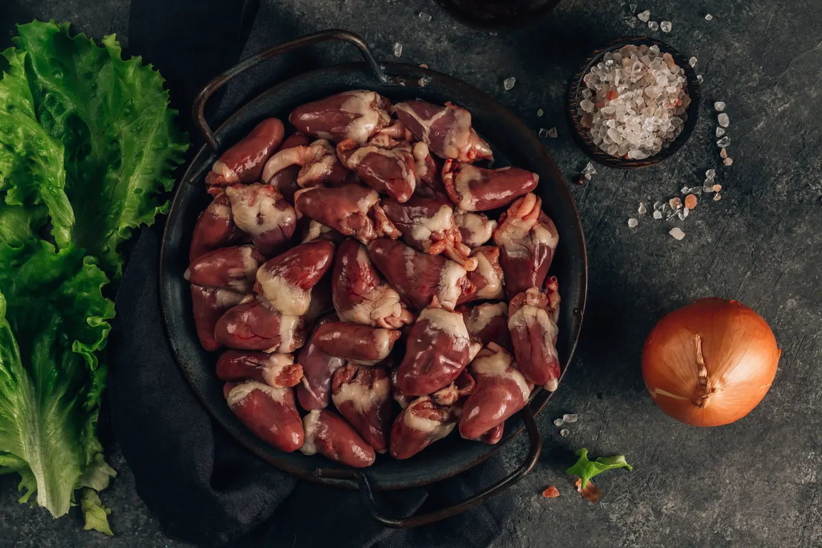 Chicken liver and gizzards