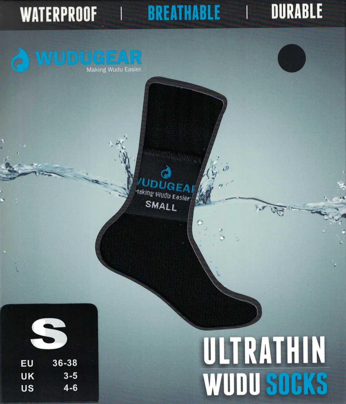 Socks Wudu Gear-Small Black