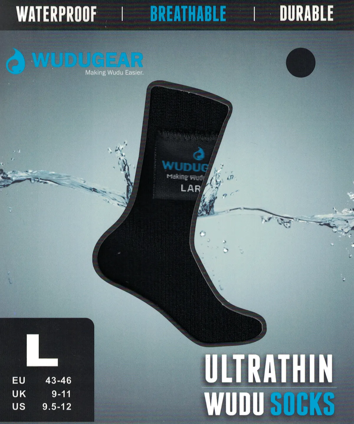 Socks Wudu Gear-Large Black