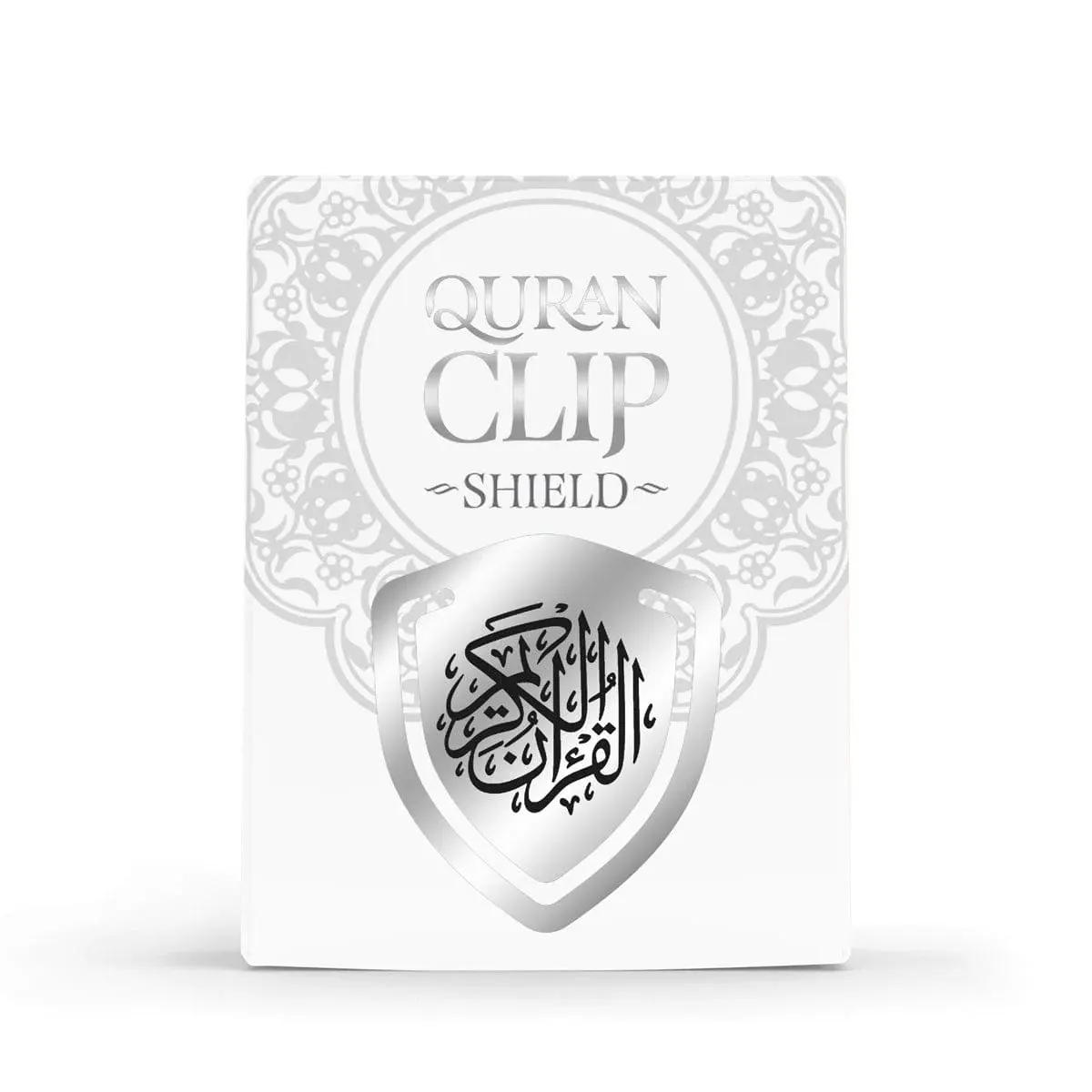 Book Mark Quran Clip Shield Silver