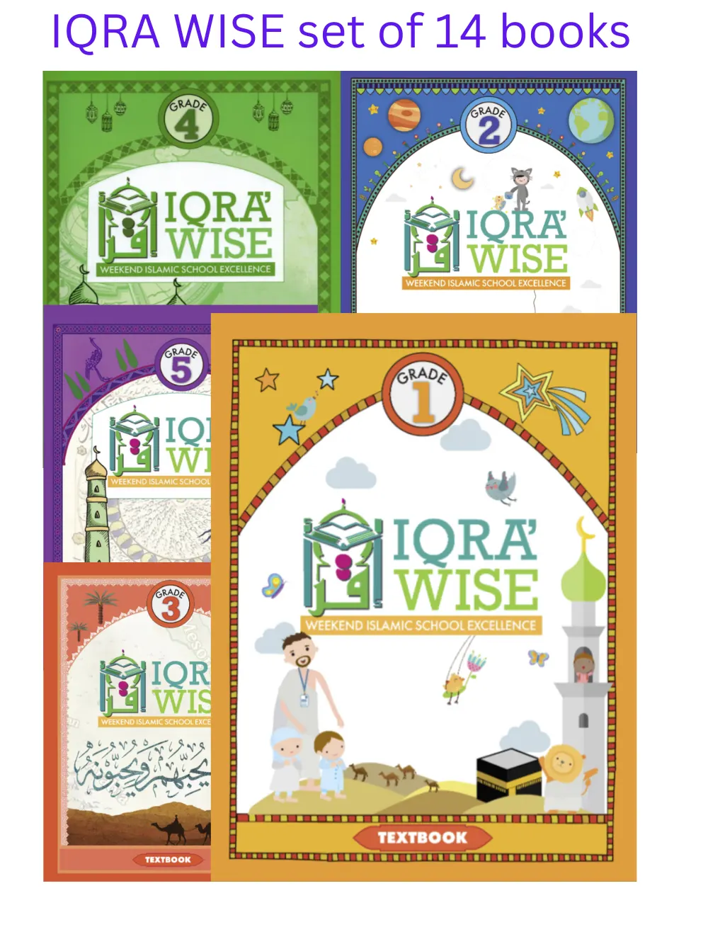 IQRA' Wise Weekend Islamic School Excellence (Set of 14 Books)