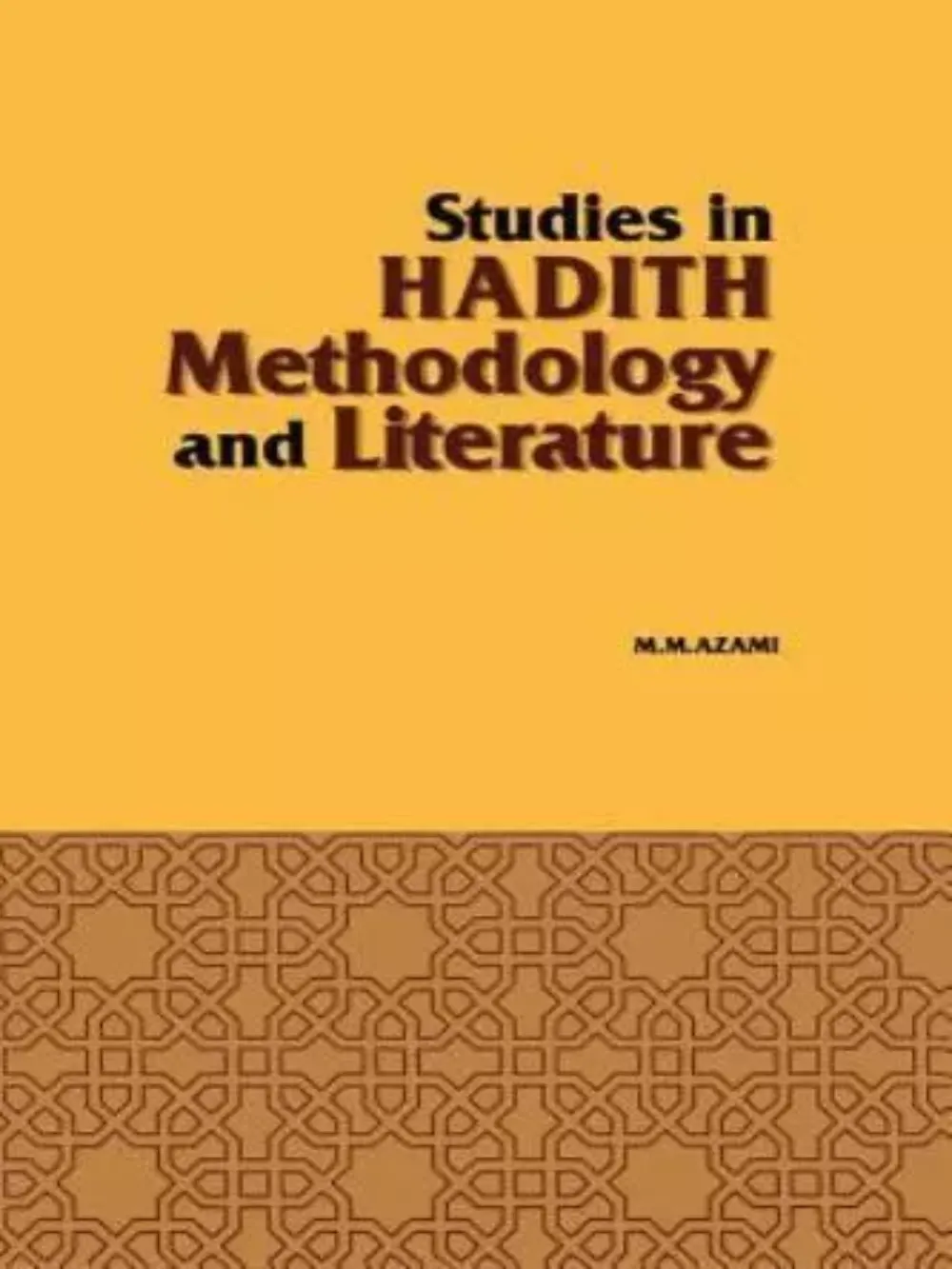 Studies In Hadith Methodology L 1