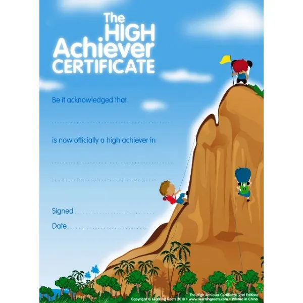 High Achievers Certificate (25