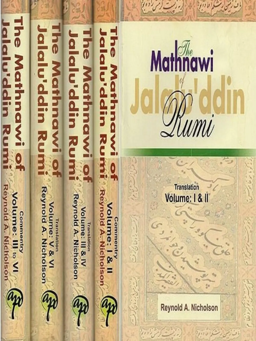Mathnawi of Jalaluddin Rumi 5 Volume