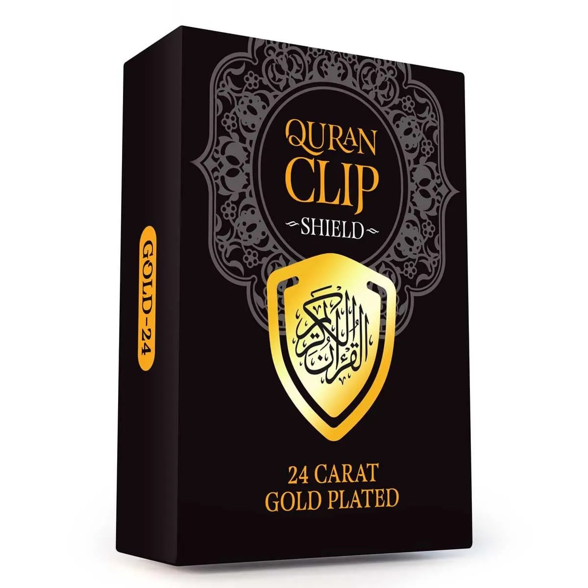 Book Mark Quran Clip Shield Gold