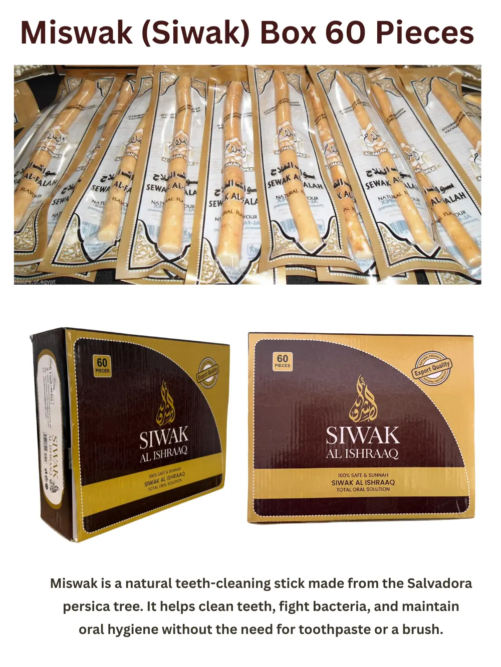 Miswak Siwak Box 60 Pieces