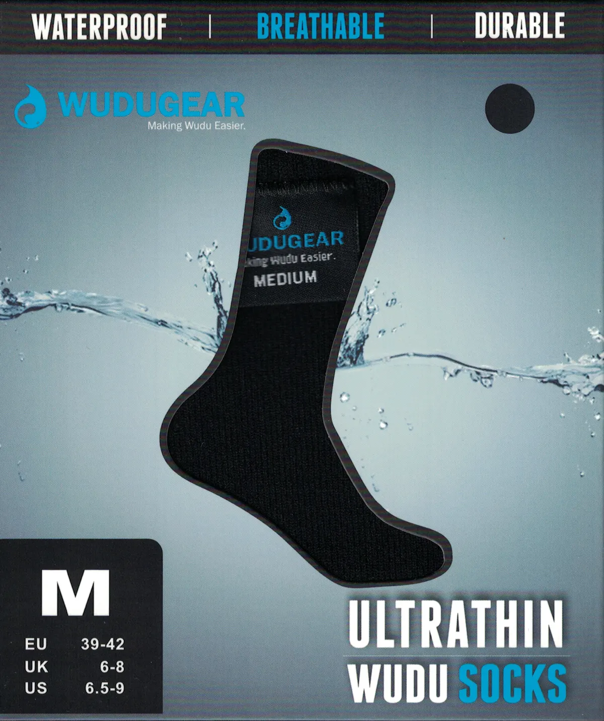 Socks Wudu Gear-Medium Black
