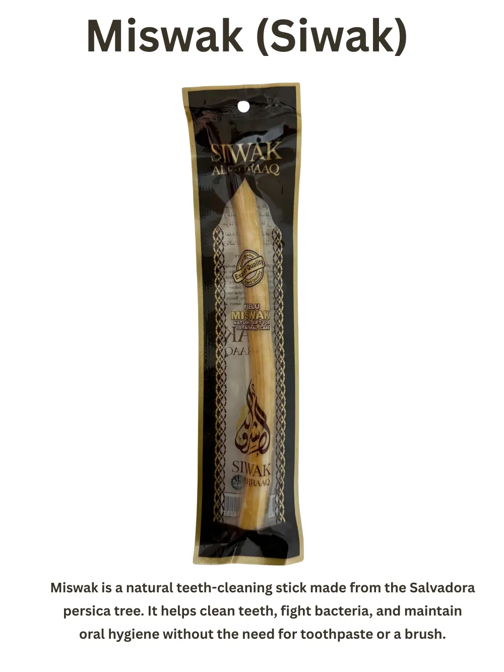 Miswaak Wooden Stick In Pack