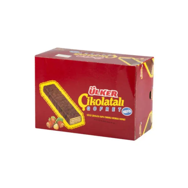 Turkish Ulker - Cikolatali Gofret - Box of 36 - Chocolate Wafers