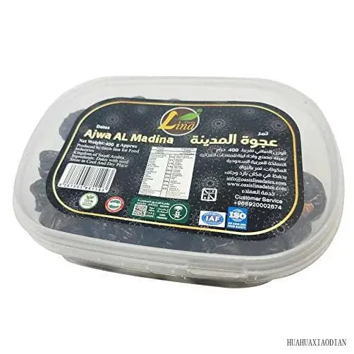 Ajwa Al Madina Quality Dates - By Oasis Lina 100% Natural Dates 400Gm 14Oz