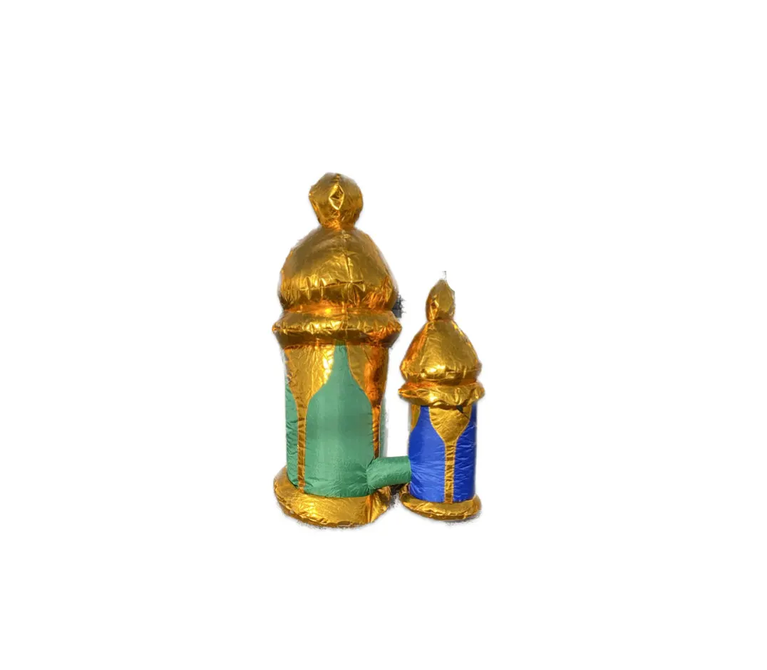Inflatable Islamic Ramadan Kareem 4ft Lanterns Ramadan Blow Up Yard Decorations For Home Holiday Party Indoor Outdoor Yard Garden Lawn Decor With Led Lights