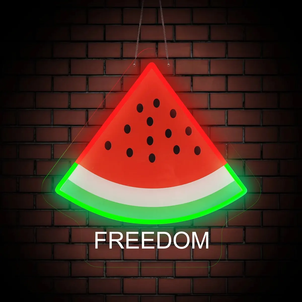 Copy Palestinian Watermelon Map Neon Light 1