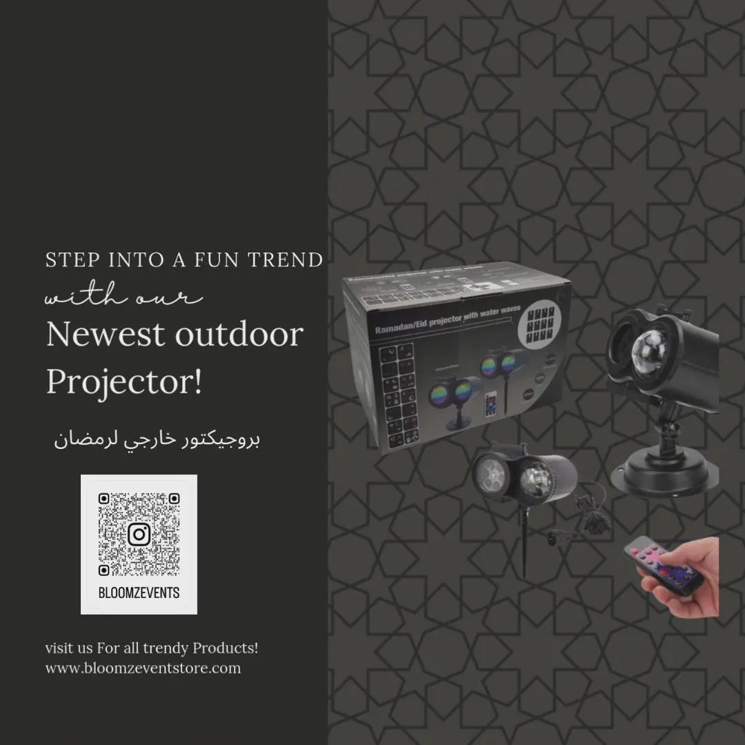 Bloomz Ramadan Projector Lights Outdoor Hd Effect Holiday Projector Lights With Remote Control Indoor Outdoor Light Projector For Ramadan And Eid Celebrations Party Decorations