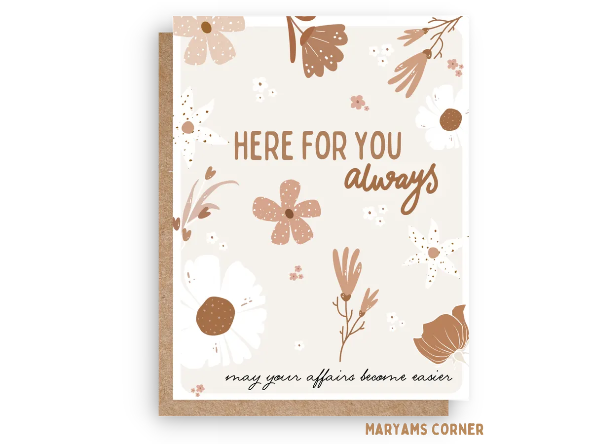Here For You Always Card